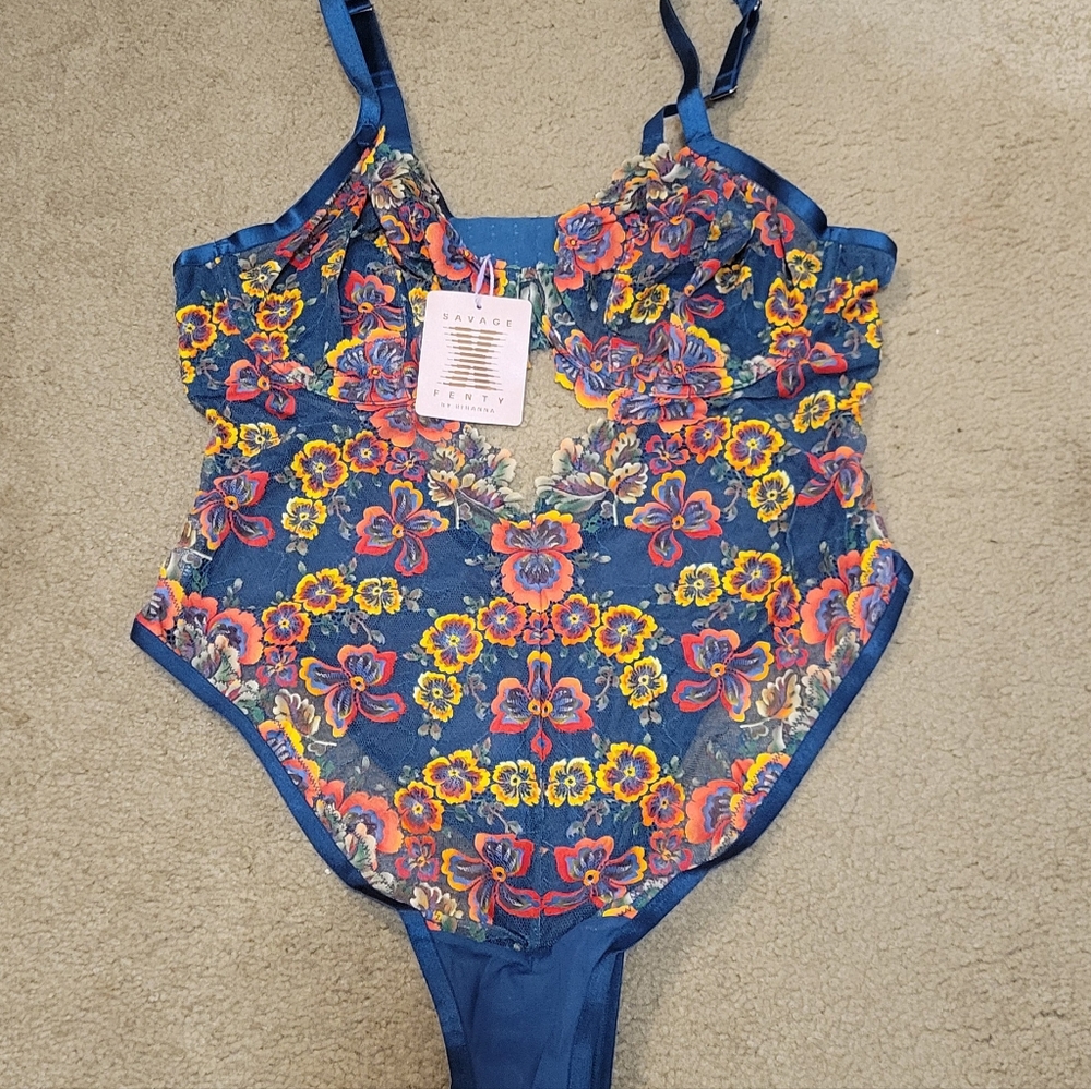 Savage x Fenty Sunchaser Lace Underwire Teddy